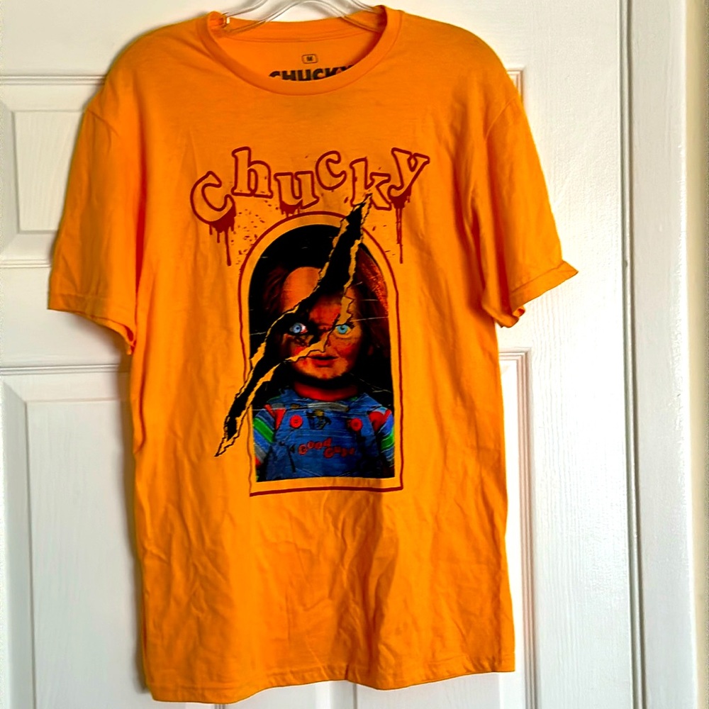 Chucky yellow M tee shirt